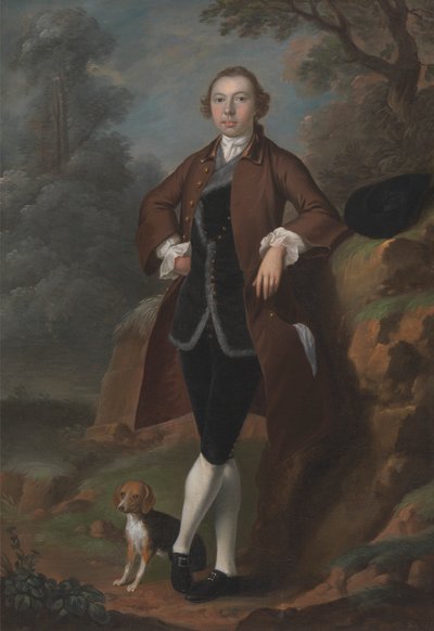 William Farington di Shawe Hall, Lancashire da Arthur Devis