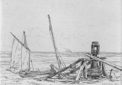 Sulla spiaggia di Thorpe da Arthur Evershed