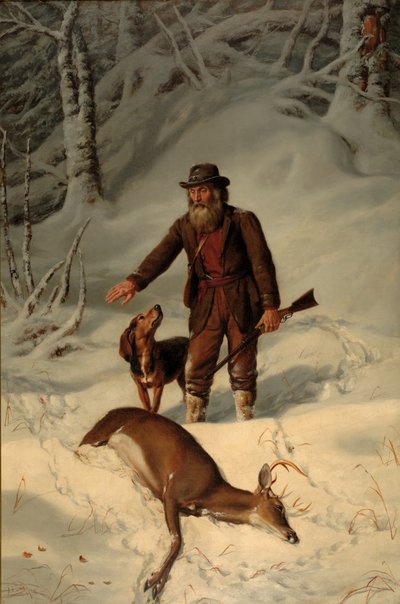 Capitano Parker, caccia nella neve, 1881 da Arthur Fitzwilliam Tait