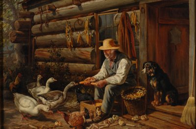 Il vecchio pioniere: Zio Dan e i suoi animali, 1878 da Arthur Fitzwilliam Tait