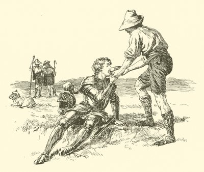 Sir Calidore, cavaliere della cortesia, la missione della bestia sfacciata (incisione) da Arthur George Walker