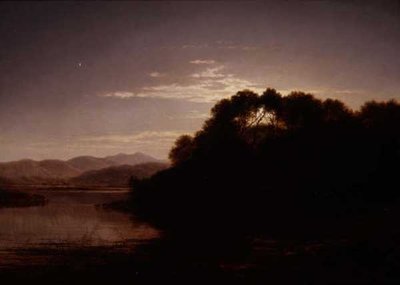 Sorgere della luna sulla riva di un lago da Arthur Gilbert