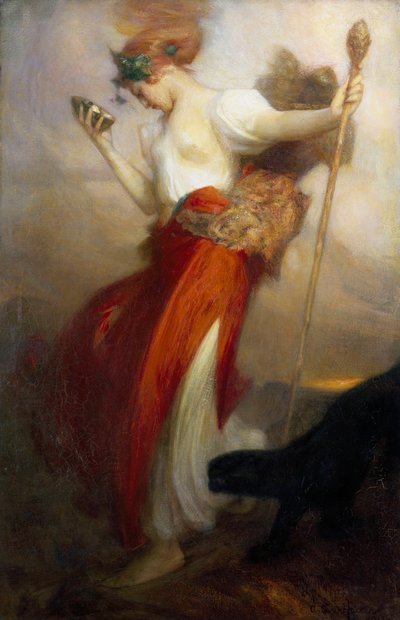 "La baccante", dipinto di Arthur Hacker (1858-1919) 1913 da Arthur Hacker