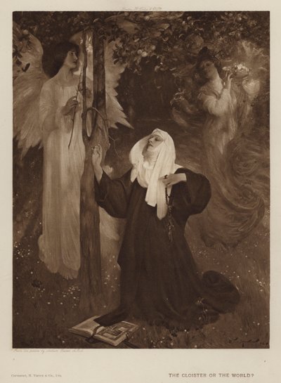 Il chiostro o il mondo? da Arthur Hacker