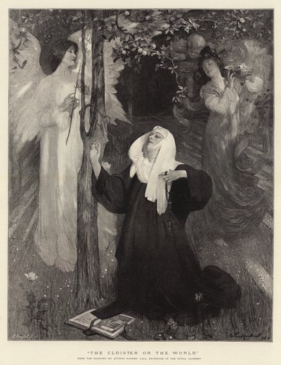 Il chiostro o il mondo da Arthur Hacker