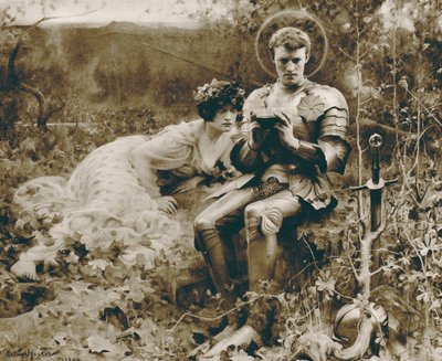 La tentazione di Sir Percival da Arthur Hacker