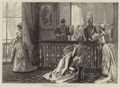 Un salotto a Buckingham Palace da Arthur Hopkins