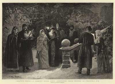 Amatori in attesa, una festa in casa di campagna che serenano i loro amici alla vigilia di Natale da Arthur Hopkins