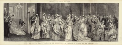 Il salotto di Sua Maestà a Buckingham Palace, in attesa di essere presentato da Arthur Hopkins