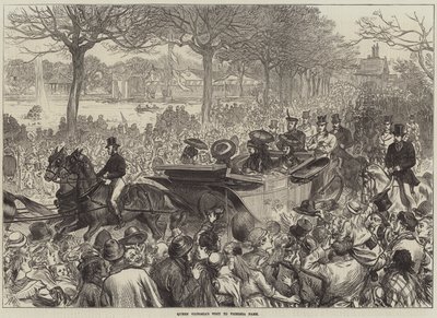 La visita della Regina Vittoria al Victoria Park da Arthur Hopkins