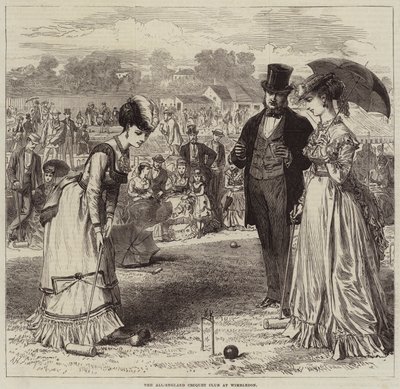Il Club di Croquet All-England a Wimbledon da Arthur Hopkins
