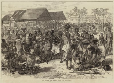 La Guerra Ashantee, Mercato Generale, Cape Coast Castle da Arthur Hopkins