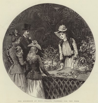 La Kermesse a Nizza, Vendita di Fiori per i Poveri da Arthur Hopkins