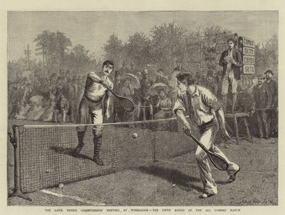 Il campionato di tennis a Wimbledon, il quinto turno della partita di tutti i concorrenti da Arthur Hopkins