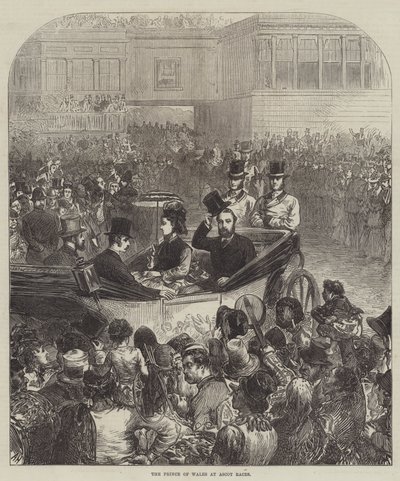 Il Principe di Galles alle corse di Ascot da Arthur Hopkins