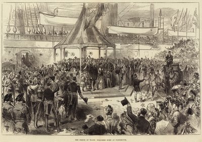 Il Principe di Galles accolto a Portsmouth da Arthur Hopkins