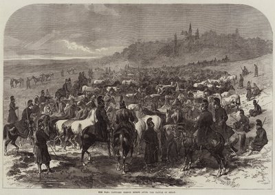 La guerra, cavalli francesi catturati dopo la battaglia di Sedan da Arthur Hopkins