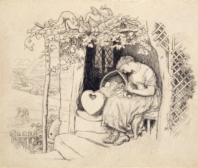 Accanto alla culla da Arthur Hughes