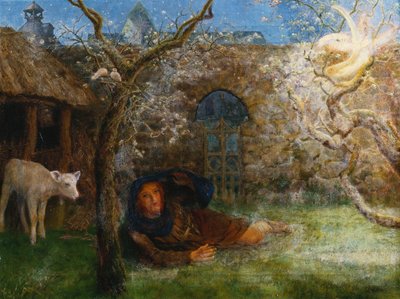 Il Risveglio di Caedmon da Arthur Hughes