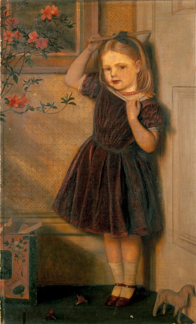 Cecily Ursula, di tre anni, esposto 1867 da Arthur Hughes