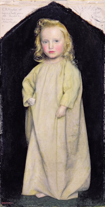 Edward Robert Hughes da bambino, c.1853-4 da Arthur Hughes