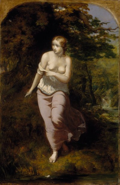Musidora che fa il bagno, 1849 da Arthur Hughes