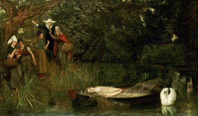 La Dama di Shalott, 1873 da Arthur Hughes