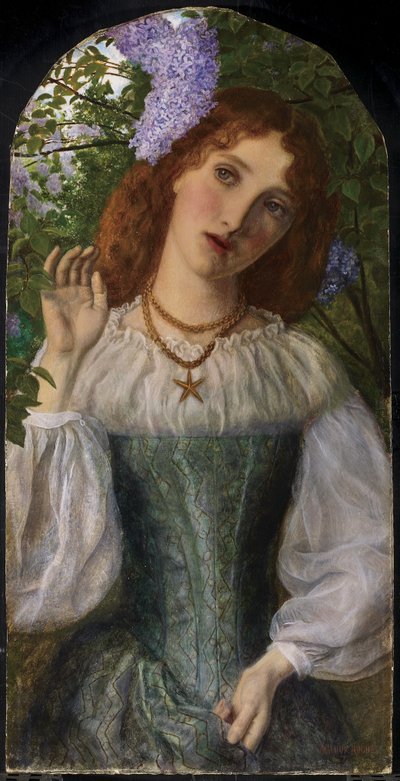La signora con i lillà, 1863 da Arthur Hughes
