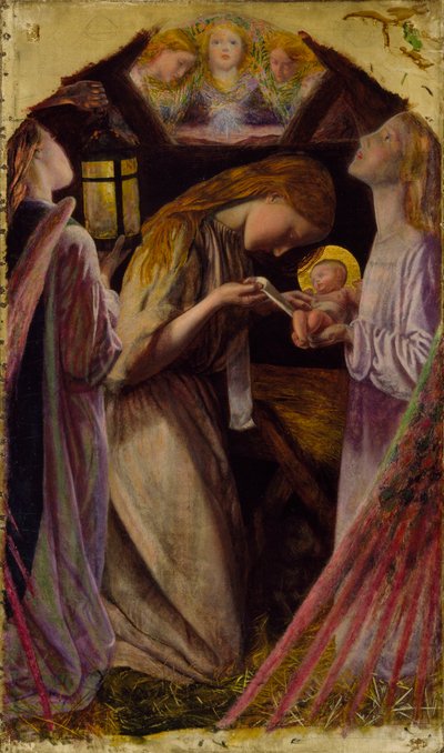 La Natività, 1858 da Arthur Hughes