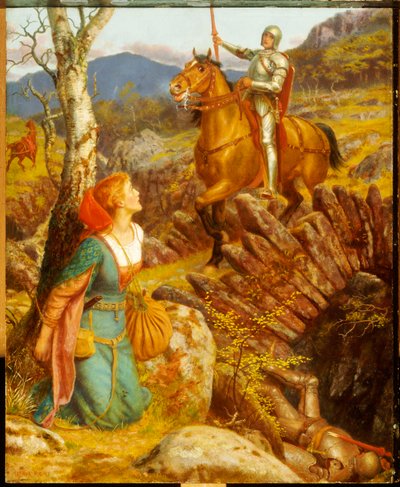 Il rovesciamento del Cavaliere arrugginito da Arthur Hughes