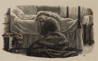 La morte del bambino più giovane, c.1865 da Arthur Hughes