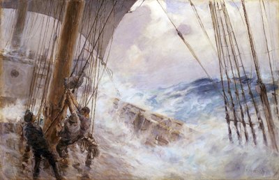 Manovre per abbassare la vela dall