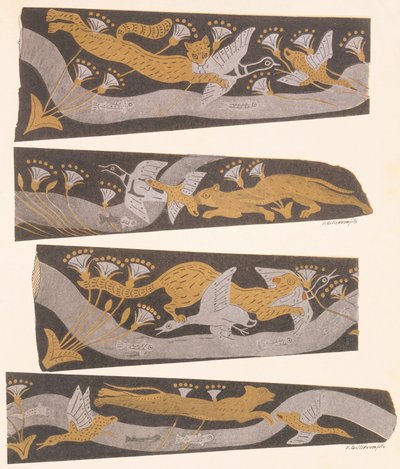 Pugnali in bronzo, oro e argento, dal 1921 (disegno) da Arthur John Evans