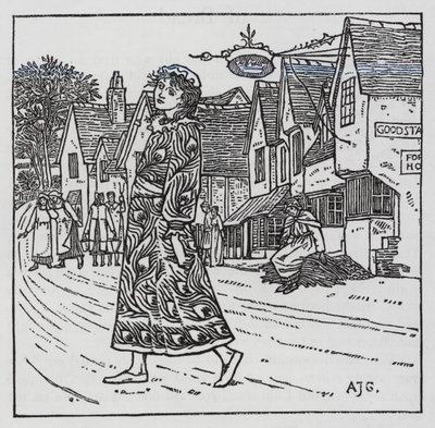 Hans Christian Andersen: La ragazza che calpestò il pane da Arthur Joseph Gaskin