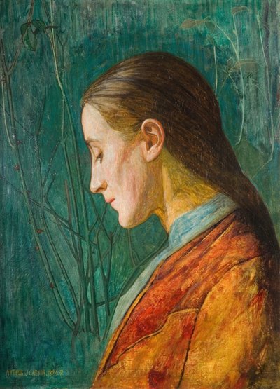 Ritratto di una signora riflessiva da Arthur Joseph Gaskin