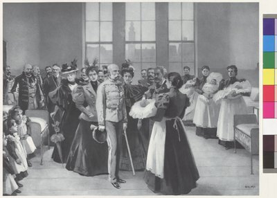 Imperatore Francesco Giuseppe con seguito da Arthur Lajos Halmi