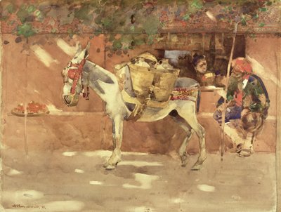 Una viuzza a Granada, 1891 da Arthur Melville
