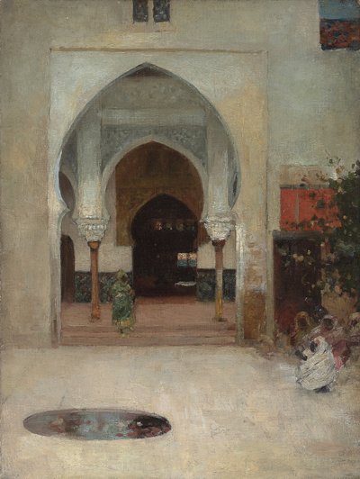 Studio per "Alla porta del serraglio", c. 1890 da Arthur Melville