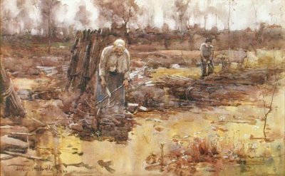Raccoglitori di rami, Grez-sur-Loing da Arthur Melville