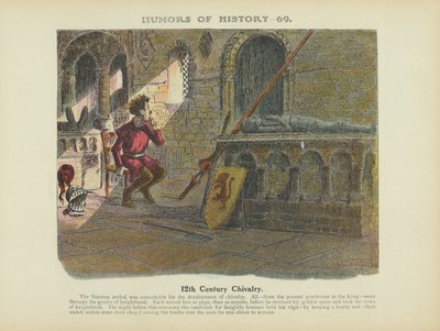 Cavalleria del XII secolo (litografia a colori) da Arthur Moreland