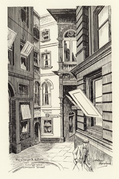 Il George & Vulture da George Yard, Lombard Street da Arthur Moreland