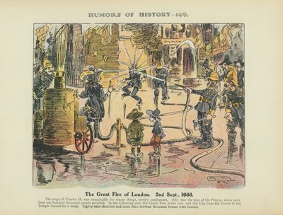 Il grande incendio di Londra. 2 settembre. da Arthur Moreland