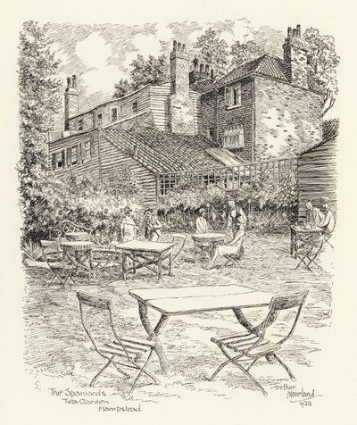 The Spaniards Tea Garden, Hampstead da Arthur Moreland
