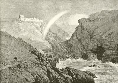 Le rovine del Castello di Re Artù da Arthur Percy Dixon