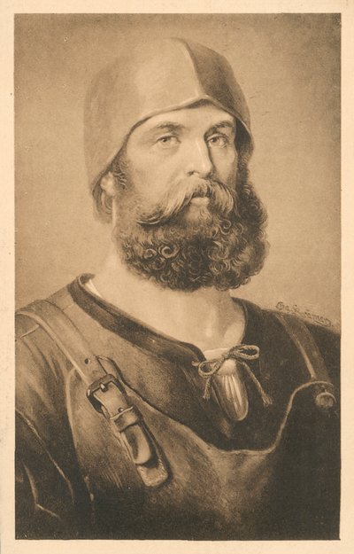 Peter Vischer il Vecchio, scultore tedesco (litografia) da Arthur Quartley