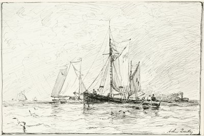 Pescherecci al largo di Plymouth, Inghilterra da Arthur Quartley