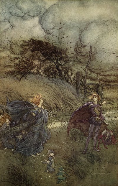 Sogno di una notte di mezza estate da Arthur Rackham