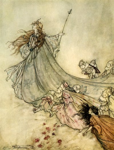Sogno di una notte di mezza estate da Arthur Rackham