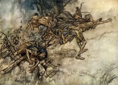 Sogno di una notte di mezza estate da Arthur Rackham