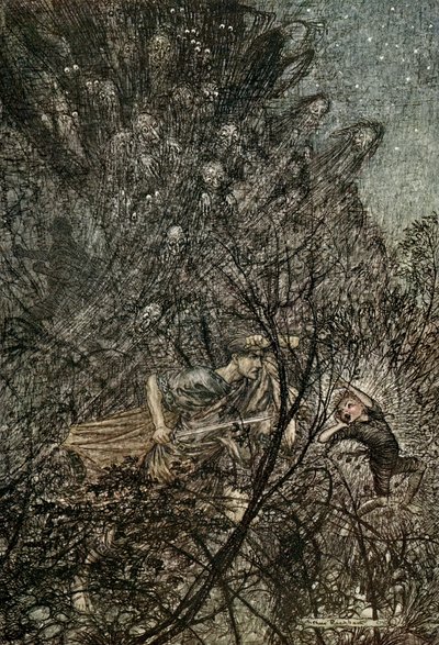 Sogno di una notte di mezza estate da Arthur Rackham